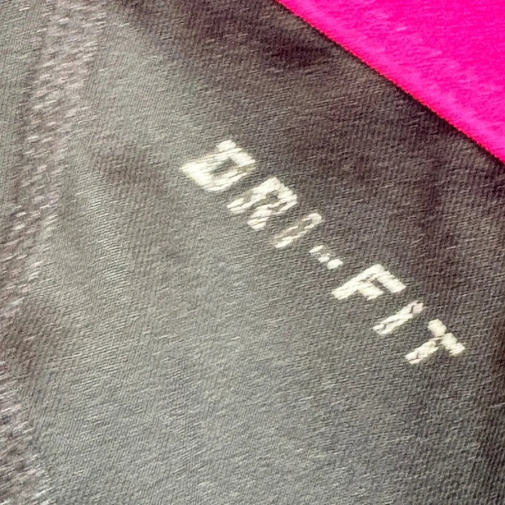 Nike Pro Dri-FIT Shorts Womens M Black Pink Logo Waistband 824403-010